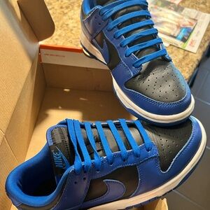 Nike Blue and Black Dunks $80- $95 Size US 7